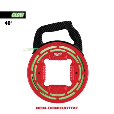 Milwaukee 48-22-4184, unpowered: 40 ft. Glow Fish Tape