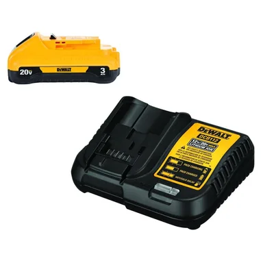 DeWalt DCB230C, accessory: 20V MAX Lithium-Ion 3.0Ah Battery with 12V to 20V MAX Charger (photograph from the Home Depot listing)