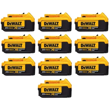 DeWalt DCB204-10, accessory: 20-Volt MAX Premium Lithium-Ion Battery Pack 4.0Ah (10-Pack)