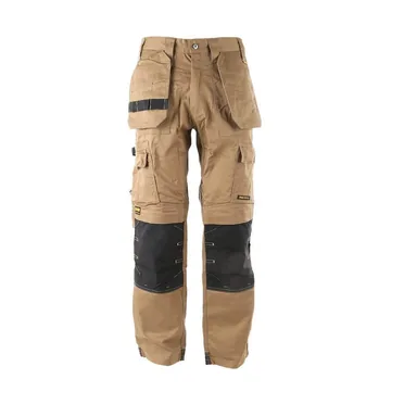 DeWalt DXWW50060-018-34/31, unpowered: Pro Tradesman Combo Men's 34 in. W x 31 in. L Tan Polyester/Cotton/Elastane Stretch Work Pant with Knee Pad