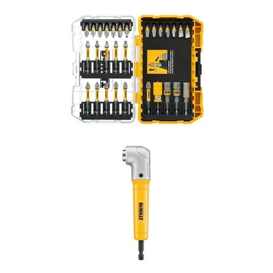 DeWalt DWAUMF30SETRA60, accessory: MAXFIT ULTRA 1/4 in. Hex Steel Screwdriving Bit Set (30-Piece) and MAXFIT Right Angle Magnetic Attachment
