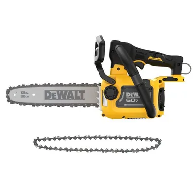 DeWalt DCCS673BWDTX612, bundle: FLEXVOLT 60V MAX 12 in. Brushless Cordless Battery Powered Top Handle Chainsaw with 12 in. Replacement Chainsaw Chain