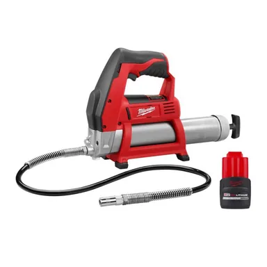 Milwaukee 2446-20-48-11-2425, bundle: M12 12-Volt Lithium-Ion Cordless Grease Gun with M12 12-Volt Lithium-Ion CP High Output 2.5 Ah Battery Pack