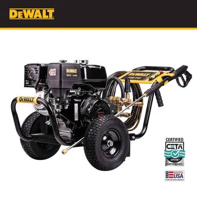 DeWalt DH4240B, unclassified: 4200 PSI 4.0 GPM Belt Drive Gas Pressure Washer, Honda GX390 Engine, Commercial Cold Water Power Cleaner (photograph from the Home Depot listing)
