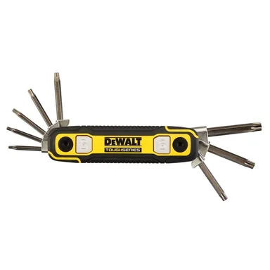 DeWalt DWHT70268, accessory: TOUGHSERIES Torx Folding Locking Hex Key Set (8-Piece) (photograph from the Home Depot listing)