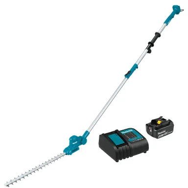 Makita XNU05SM1, kit: Makita XNU05SM1 18V LXT Lithium-Ion Cordless 18" Telescoping Articulating Pole Hedge Trimmer Kit (4.0Ah)