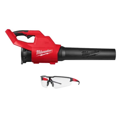 Milwaukee 3044-20-48-73-2010, bundle: M18 Brushless120 MPH 450 CFM 18V Cordless Battery Leaf Blower (Tool-Only) w/ Clear Safety Glasses Anti-Scratch Lenses