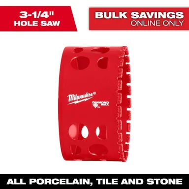 Milwaukee 49-56-5674, accessory: 3-1/4 in. Diamond Max Hole Saw
