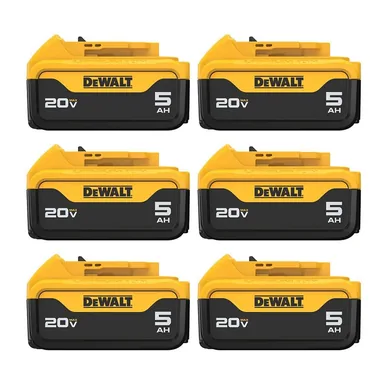 DeWalt DCB205-6, accessory: 20V MAX Lithium-Ion 5.0Ah Battery (6-Pack)