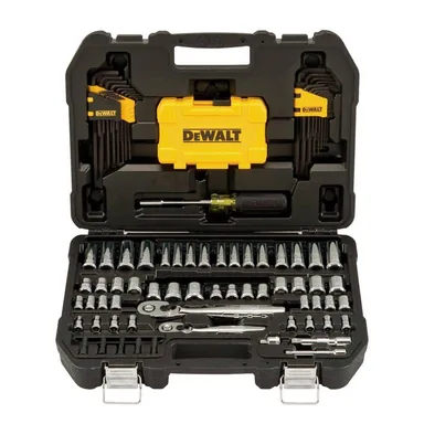 DeWalt DWMT73801, accessory: 1/4 in. x 3/8 in. Drive Polished Chrome Mechanics Tool Set (108-Piece)