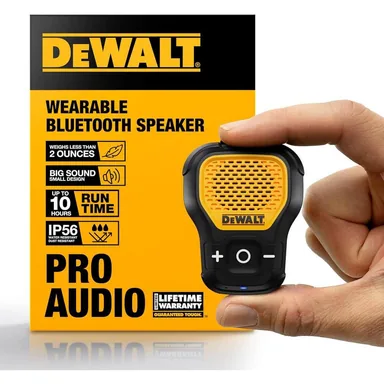 DeWalt 190 1158 DW2, unclassified: Jobsite Pro Wearable Speaker