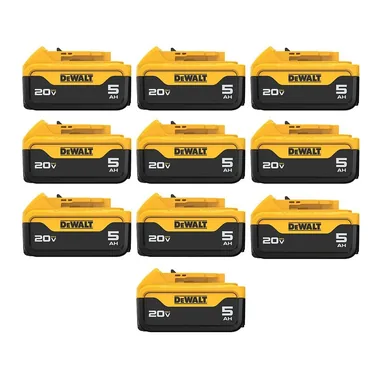 DeWalt DCB205-10, accessory: 20V MAX Lithium-Ion 5.0Ah Battery (10-Pack)