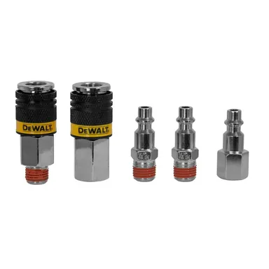 DeWalt DXCM036-0208, accessory: 5-Pieces 1/4 in. NPT Ind Coupler and Plug Kit