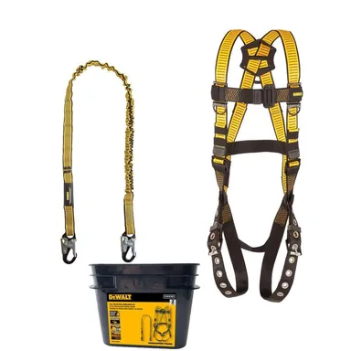 DeWalt DXFP120001, accessory: Fall Protection Compliance Kit with, D1000 Harness, 5 Point Adjustment with Pass-Thru Chest and Tongue Buckle Legs