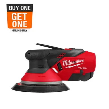 Milwaukee 2584-20, bare tool: M12 FUEL 12V Lithium-Ion Brushless Cordless 6 in. Random Orbital Sander 3/32 in. (Tool-Only) (photograph from the Home Depot listing)