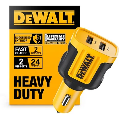 DeWalt 141 9008 DW2, unclassified: 24-Watt 2-Port Mobile USB Charger
