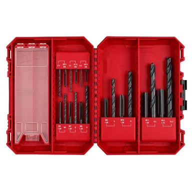 Milwaukee 49-22-5613, accessory: Metric Tap & Drill Bit Set (20-Piece) (photograph from the Home Depot listing)