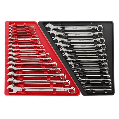 Milwaukee 48-22-9415-48-22-9515, bundle: Combination SAE and Metric Wrench Mechanics Tool Set (30-Piece)