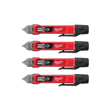 Milwaukee 3203-20x4, bare tool: Dual Range Non Contact Voltage Detector with LED 12-1000V AC (4-Pack)