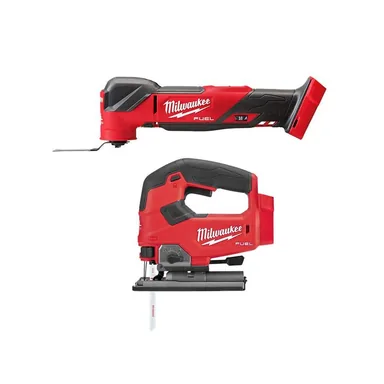 Milwaukee 2836-20-2737-20, bundle: M18 FUEL 18V Lithium-Ion Cordless Brushless Oscillating Multi-Tool with FUEL Jigsaw (Tool-Only)