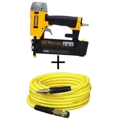 DeWalt DWFP12231DWFP1450D, bundle: Pneumatic 18-Gauge 2 in. Brad Nailer Kit and 50 ft. x 1/4 in. Air Hose