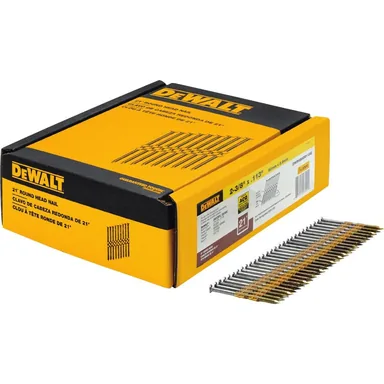 DeWalt DWRHS8DR113G, accessory: 2-3/8 in. x 0.113 in. Ring Shank Galvanized Metal Framing Nails 2000 per Box