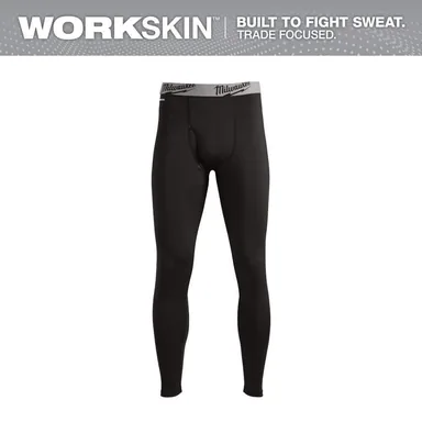 Milwaukee 441B-XL, unpowered: Men's X-Large Black Workskin Thermal Underwear Base Layer Pants