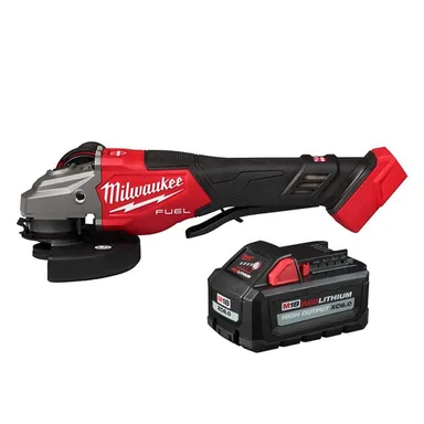 Milwaukee 3670-20-48-11-1865, bundle: M18 FUEL 18V Lith-Ion Brushless Cordless 4-1/2 in. /6 in. Braking Grinder w/ High Output 6.0 Ah Battery
