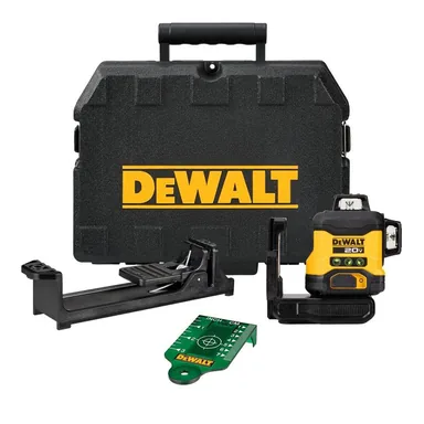 DeWalt DCLE34031B, bare tool: 20V 3-Beam 360-Degree 3-Plane Laser Level (Tool Only)