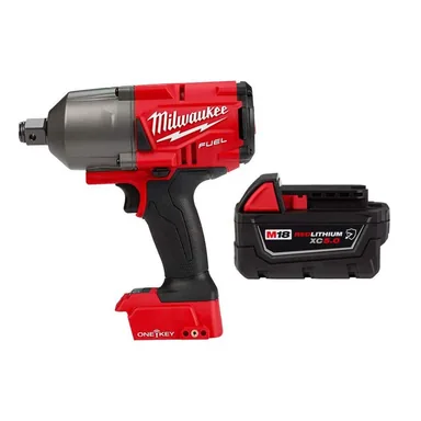 Milwaukee 2864-20-48-11-1850R, bundle: M18 FUEL ONE-KEY 18V Lithium-Ion Brushless Cordless 3/4 in. Impact Wrench with Friction Ring w/ 5.0 Ah Battery
