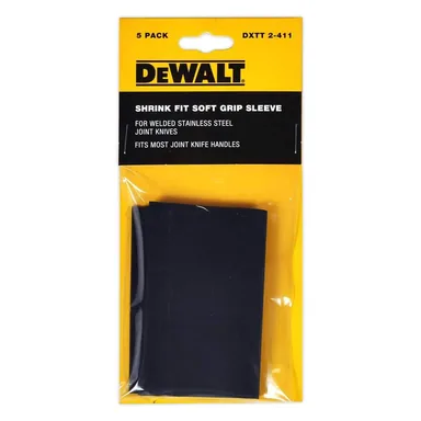 DeWalt DXTT-2-411, unpowered: 1 in. Heat-Shrink Handle Grips (5-Pack)