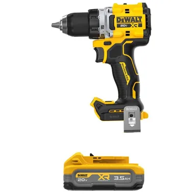 DeWalt DCD801BWDCBP320, bundle: 20V MAX XR Lithium-Ion Brushless Cordless 1/2 in. Drill/Driver with 20V MAX XR POWERSTACK 3.5 Ah Battery Pack