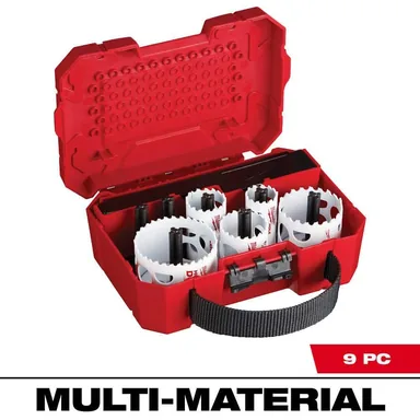 Milwaukee 49-22-4009, accessory: Hole Dozer General Purpose Bi-Metal Hole Saw Set (9-Piece)