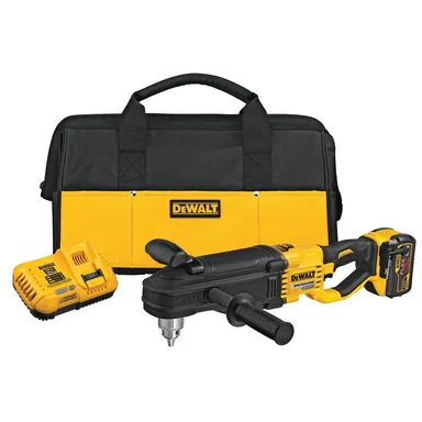DeWalt DCD470X1, kit: FLEXVOLT 60V MAX Cordless In-line 1/2 in. Stud and Joist Drill with E-Clutch and (1) FLEXVOLT 9.0Ah Battery (photograph from the Home Depot listing)