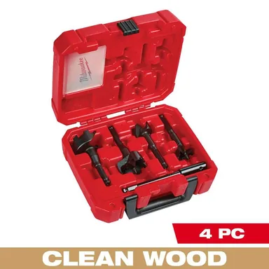 Milwaukee 49-22-0135, accessory: Selfeed High-Speed Steel Wood Boring Bit Set (4-Piece)