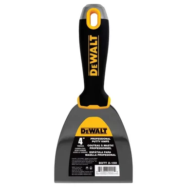 DeWalt DXTT-2-150, unpowered: 4 in. Carbon Steel Joint Knife with Soft Grip Handle