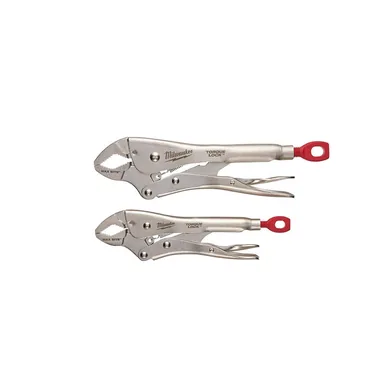 Milwaukee 48-22-3702, unpowered: 7 in. and 10 in. Curve Torque Lock Locking Pliers Set (2-Piece)