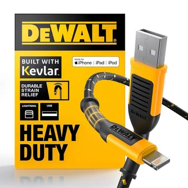 DeWalt 131 1325 DW2, unclassified: 6 ft. Reinforced Braided Cable for Lightning