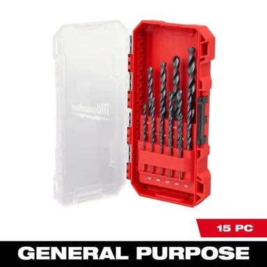 Milwaukee 48-89-2803, accessory: Black Oxide Drill Bit Set(15-Piece)