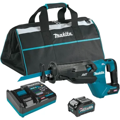 Makita GRJ02M1, kit: Makita GRJ02M1 40V max XGT Brushless Cordless AVT Orbital Recipro Saw Kit (4.0Ah)