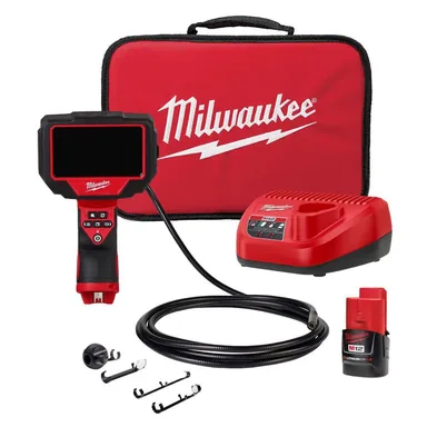 Milwaukee 2324-21, kit: M12 12V Lithium-Ion Corldless M-SPECTOR 360-Degree 10 ft. Inspection Camera Kit