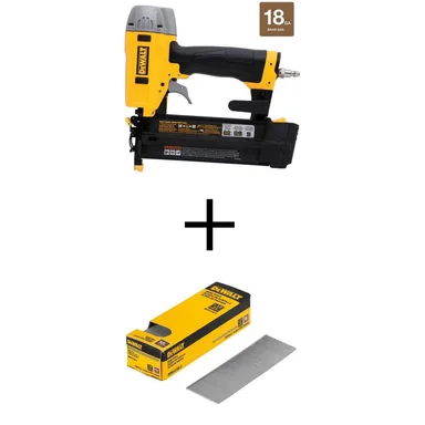 DeWalt DWFP12231W150-2, bundle: Pneumatic 18-Gauge 2 in. Brad Nailer Kit and 1-1/2 in. x 18-Gauge Brad Nails (2500 Per Box)
