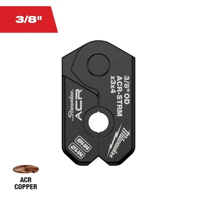 Milwaukee 49-16-2652MX, accessory: 3/8 in. Streamline ACR Copper Pivoting Press Ring for M18 and M12 FORCE LOGIC Press Tool (photograph from the Home Depot listing)