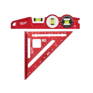 Milwaukee 48-22-5210-MLSQM070, bundle: 10 in. 360-Degree Locking Die Cast Torpedo Level with 7 in. Magnetic Rafter Square