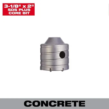 Milwaukee 48-20-5235, accessory: 3-1/8 in. Carbide SDS-PLUS Masonry Core Bit
