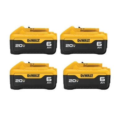 DeWalt DCB206-4, accessory: 20V MAX Lithium-Ion 6.0Ah Battery (4-Pack)
