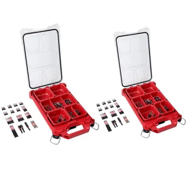 Milwaukee 48-32-4082-48-32-4082, bundle: SHOCKWAVE Impact Duty Alloy Steel Screw Driver Bit Set with PACKOUT Case (200-Piece)