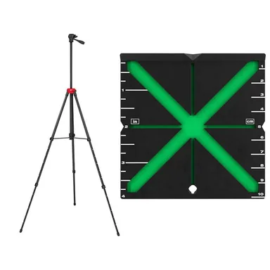 Milwaukee 48-35-1411-48-35-1111, bundle: 72 in. Adjustable Laser Level Tripod with High Visibility Centering Alignment Target
