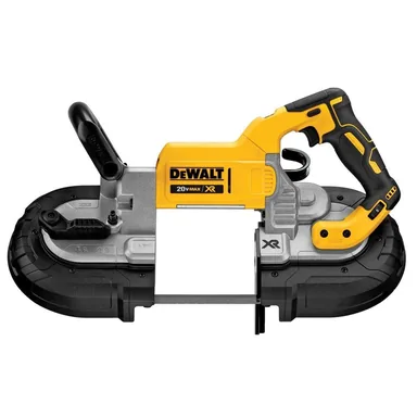 DeWalt DCS374B, bare tool: 20V MAX XR Cordless Brushless Deep Cut Band Saw (Tool Only) (photograph from the Home Depot listing)