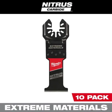 Milwaukee 49-25-1579, accessory: 1-3/8 in. Nitrus Carbide Universal Fit Extreme Materials Cutting Oscillating Multi-Tool Blade (10-Pack)